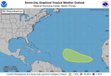Indomet pronostica lluvias en la tarde, mientras vigila fenómeno en el Atlántico