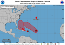 Día festivo de lluvias para algunas zonas de RD; hay 10 provincias en alerta verde