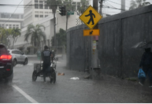 Vaguada generada por huracán Melissa continúa provocando aguaceros este jueves en RD