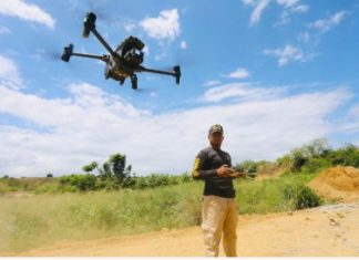 Drones de última generación patrullan y vigilan la frontera