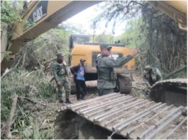Medio Ambiente interviene zona del río Ocoa y desmonta equipos usados para extracción ilegal