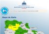 Mantienen bajo alerta a 21 provincias por pronóstico de lluvias y tormentas eléctricas