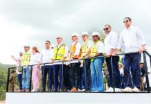 El presidente Abinader inspecciona los avances en la reconstrucción de la Presa de Guaigüí en La Vega