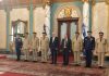 EL PRESIDENTE ABINADER JURAMENTA A LOS NUEVOS ALTOS MANDOS MILITARES Y POLICIALES EN EL PALACIO NACIONAL
