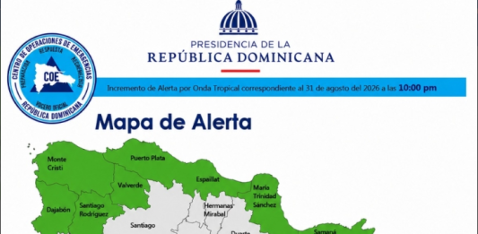 EL COE ELEVA A 21 LAS PROVINCIAS EN ALERTA AMARILLA Y VERDE POR IMPACTO DE ONDA TROPICAL